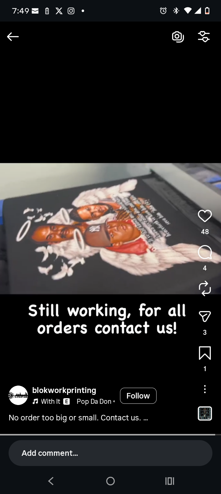 DTF transfer sample